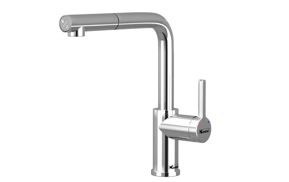 Vòi rửa Konox dây rút Lumo Smart Chrome